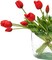 15pcs Artificial Tulips Flowers, Latex Bouquet, Fake Tulips for Office Wedding Party Home Kitchen Garden Decoration(Red,15pcs)